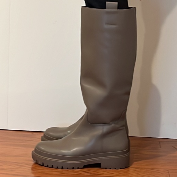 Knew High Boots in Taupe - Picture 6 of 16